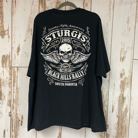 Sturgis Black Hills 75th Anniversary 2015, Similar to a size 3XL. Excellent cond - Picture 3 of 4